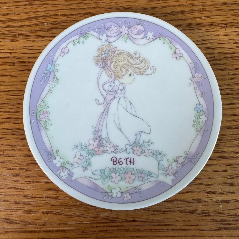 Precious Moments Beth Mini Plate 1993 Enesco Your Name is a Precious Gift